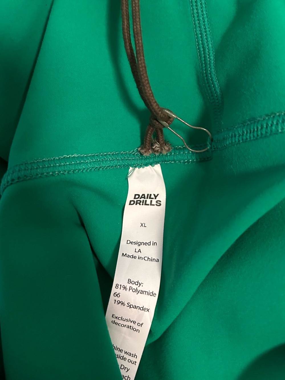 Daily Drills Chill! Everyday Bra & V Shortie Shorts Set- Kelly Green Size XL NWT - Picture 16 of 16